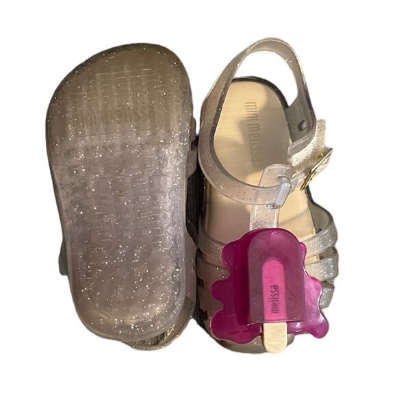Kids Mini Melissa Glitter Popsicle Sandals - Picture 2 of 6